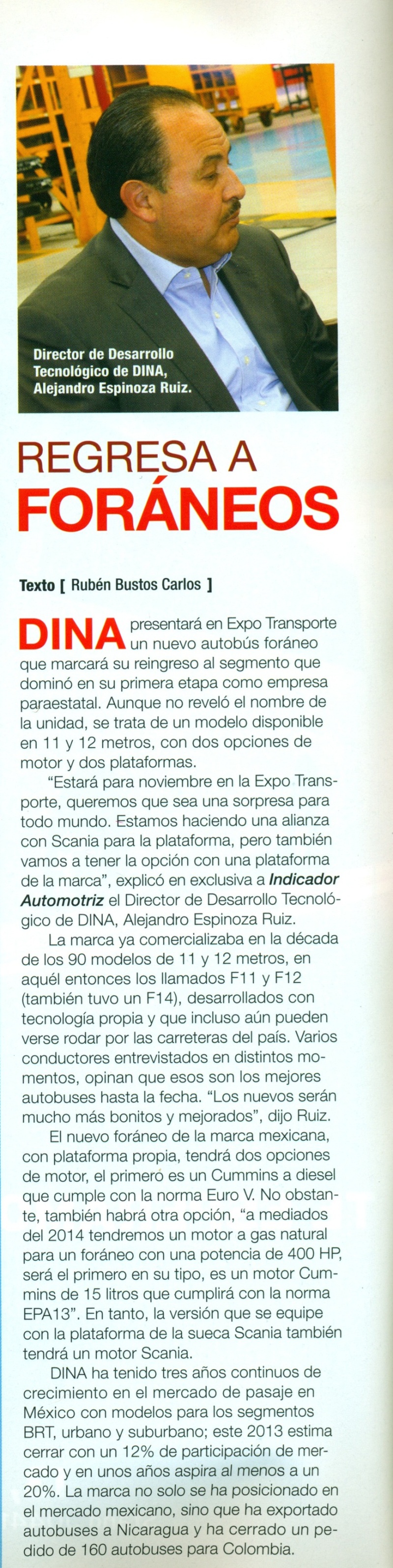 Revista %22Indicador Automotriz%22 Noviembre 2013 Pag. 50